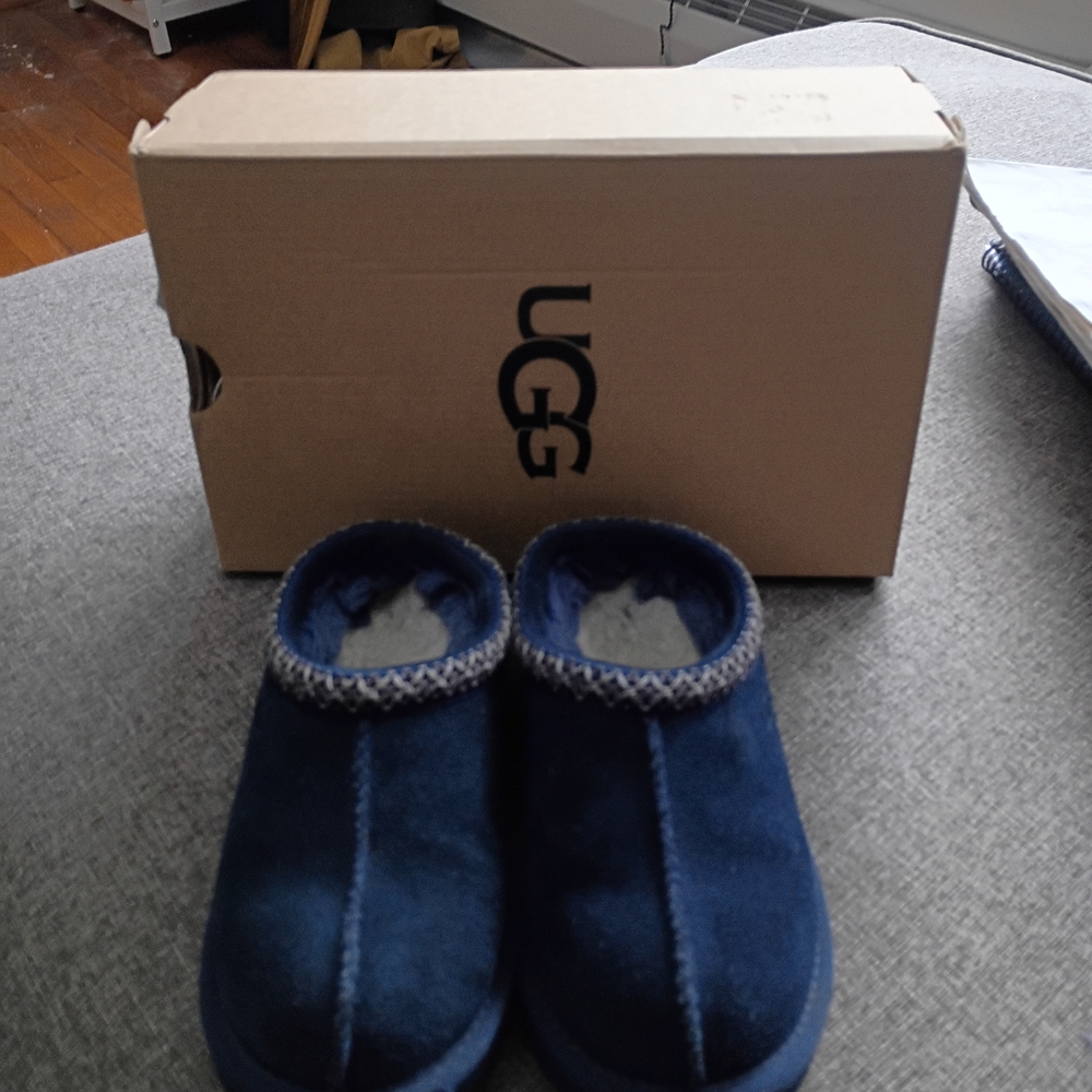 UGG Kids Navy Slippers